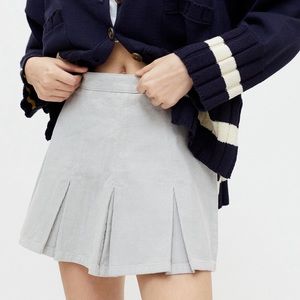 Urban Outfitters Gray Mini Corduroy Skirt